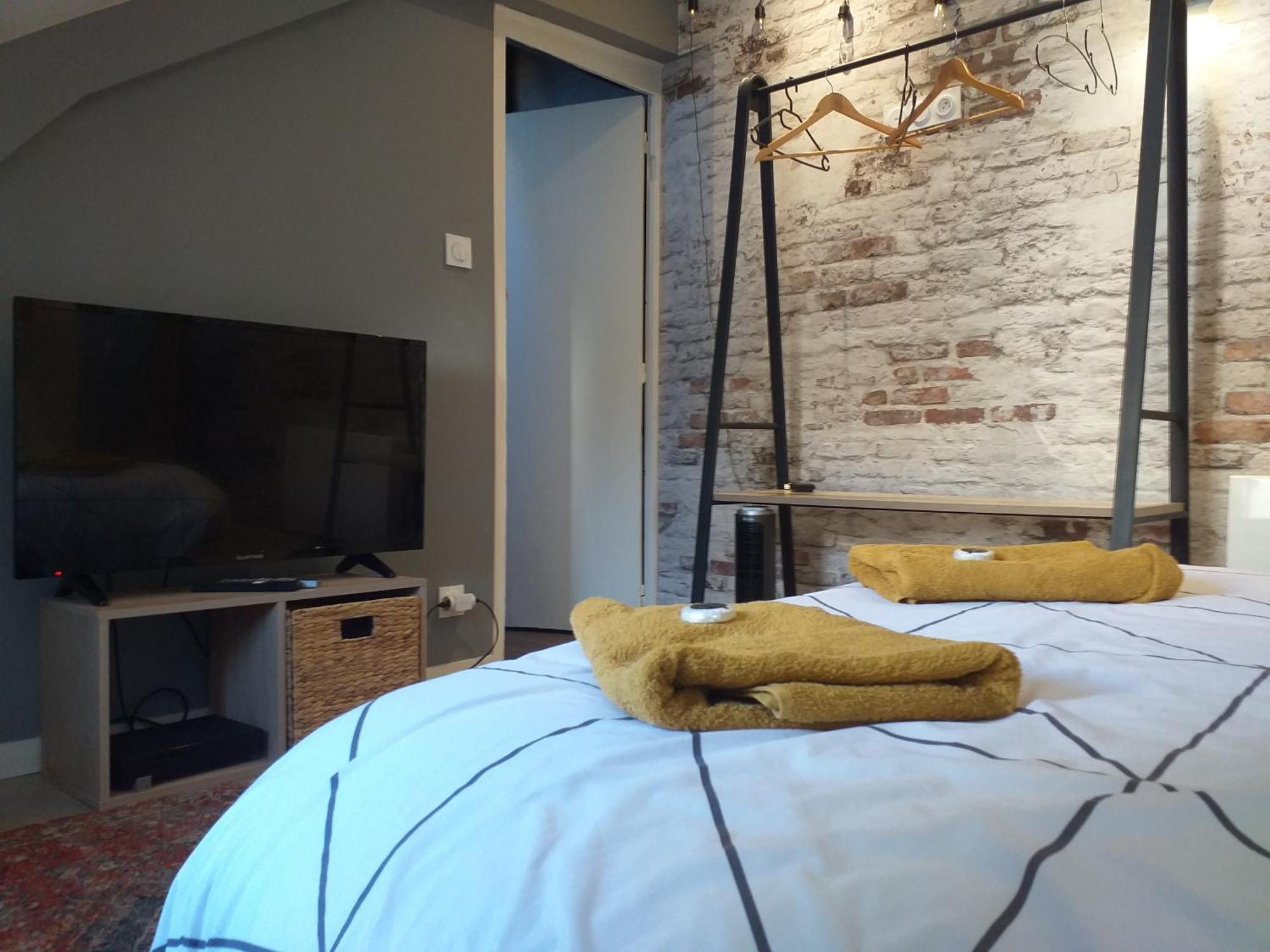 Les Volets Bleus - Refaits à neuf, deux appartements et un studio, Jardin Bourges Quarto foto